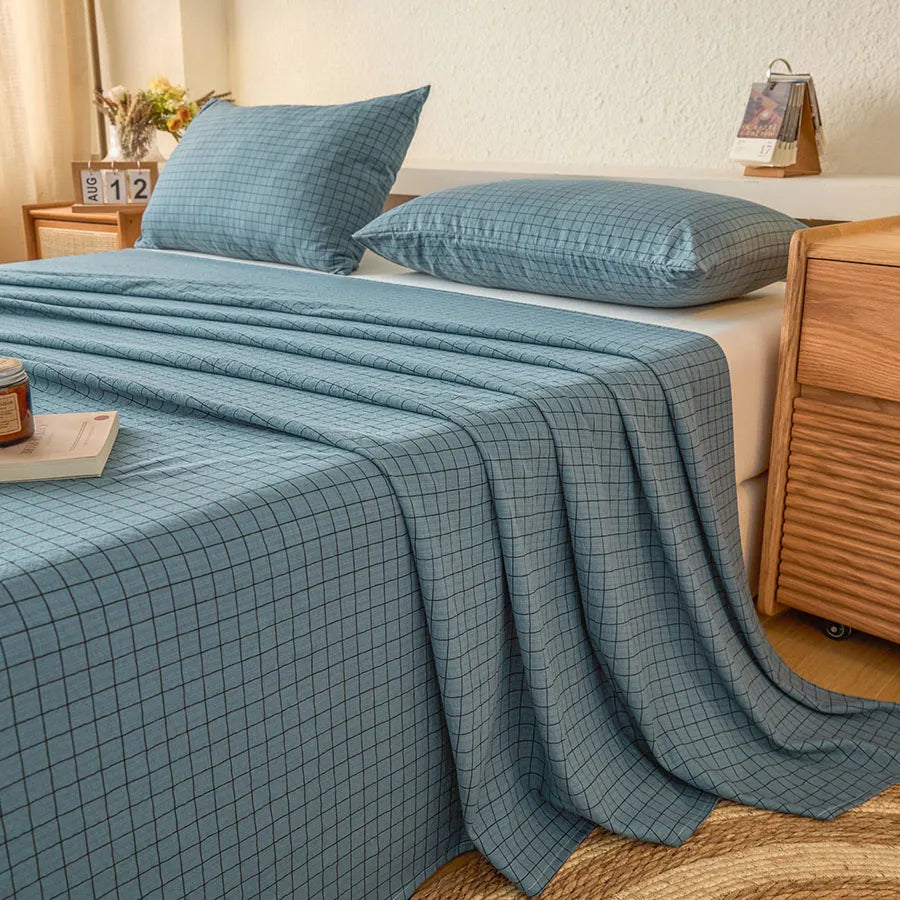 High Density Washed Cotton Sheet Set