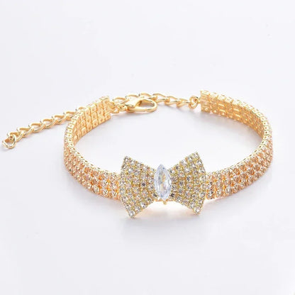 Luxury Adjustable Diamond Pet Collar Necklace