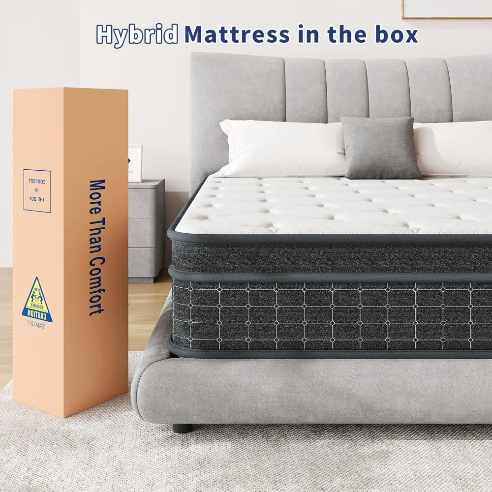 12 Inch Pocket Coil Mattress in a Box