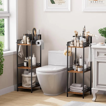 3-Tier Bathroom Shelf Organizer with Dryer Holder