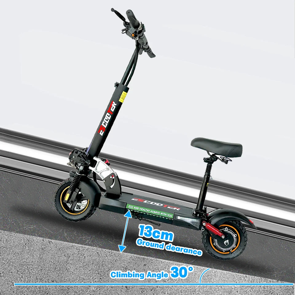800W Adult Electric Scooter Long Range 48V