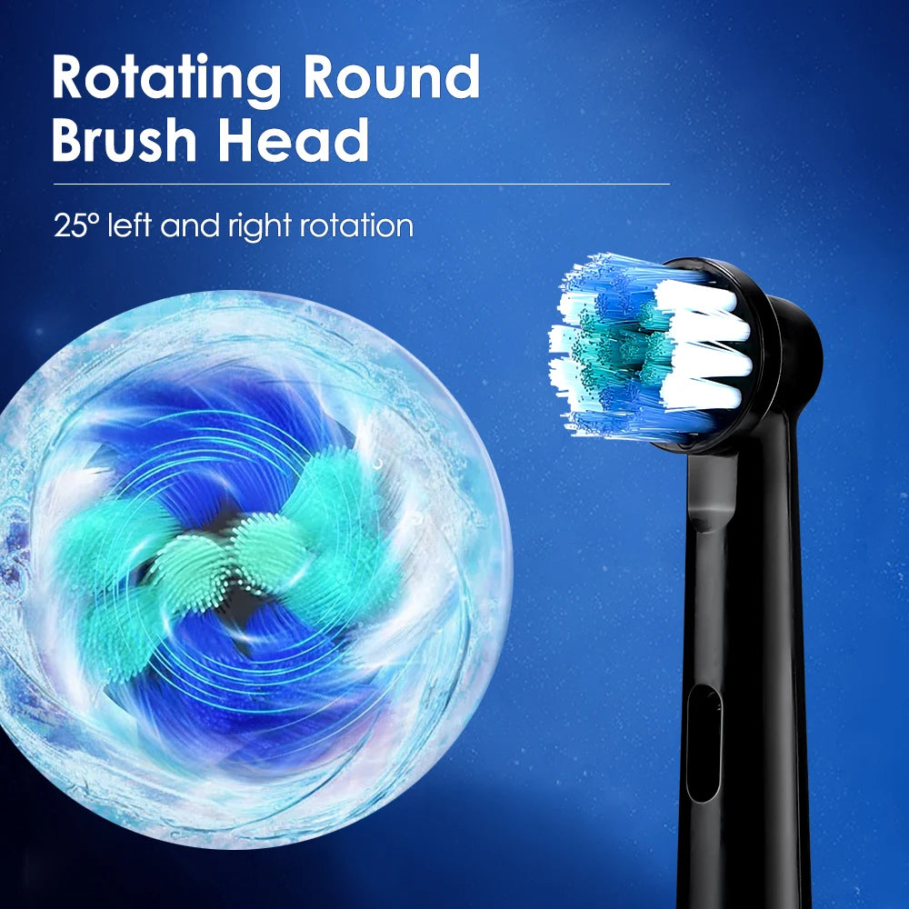 Electric Toothbrush Waterproof Smart Timer Rechargeable