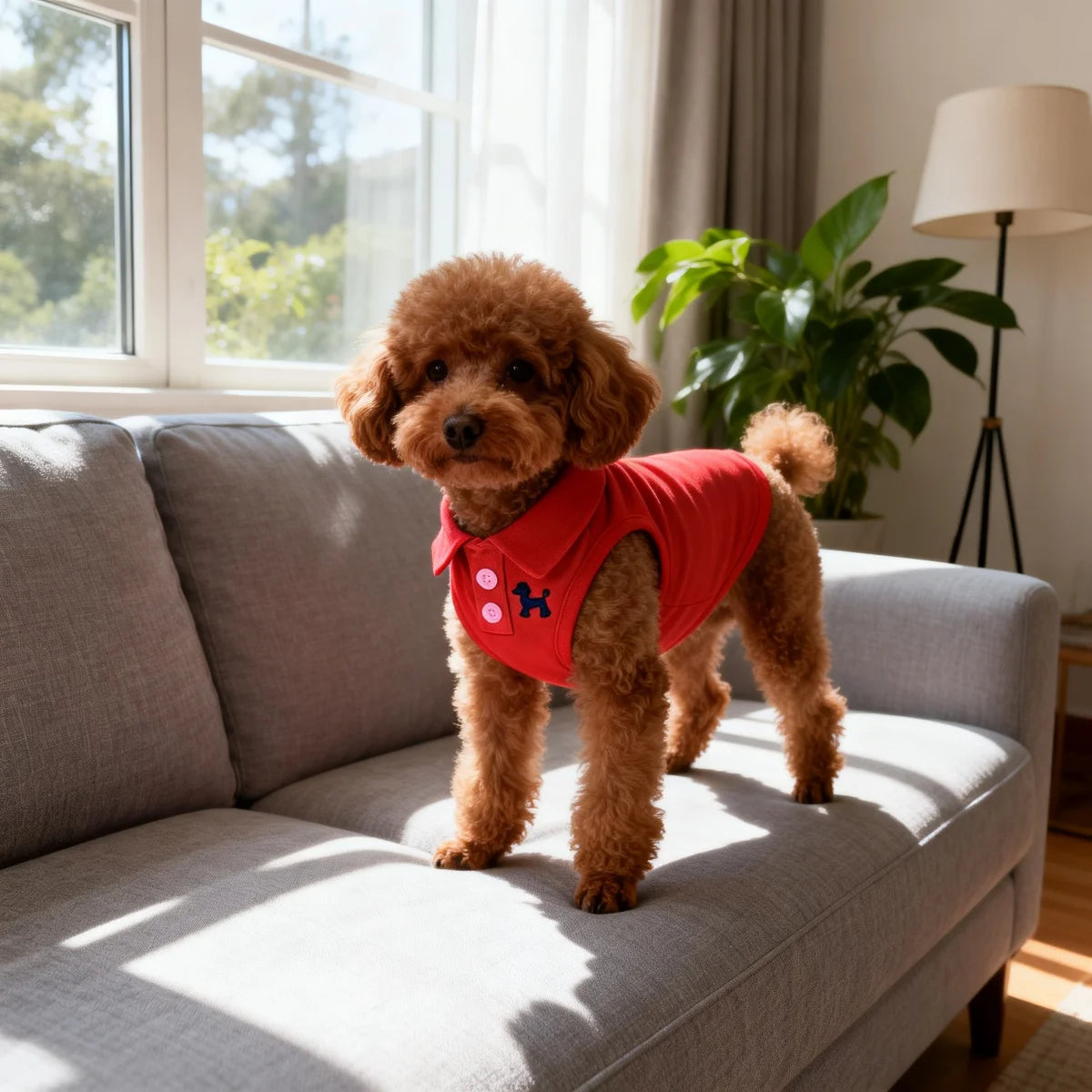 Soft Breathable Puppy & Cat Polo Shirt