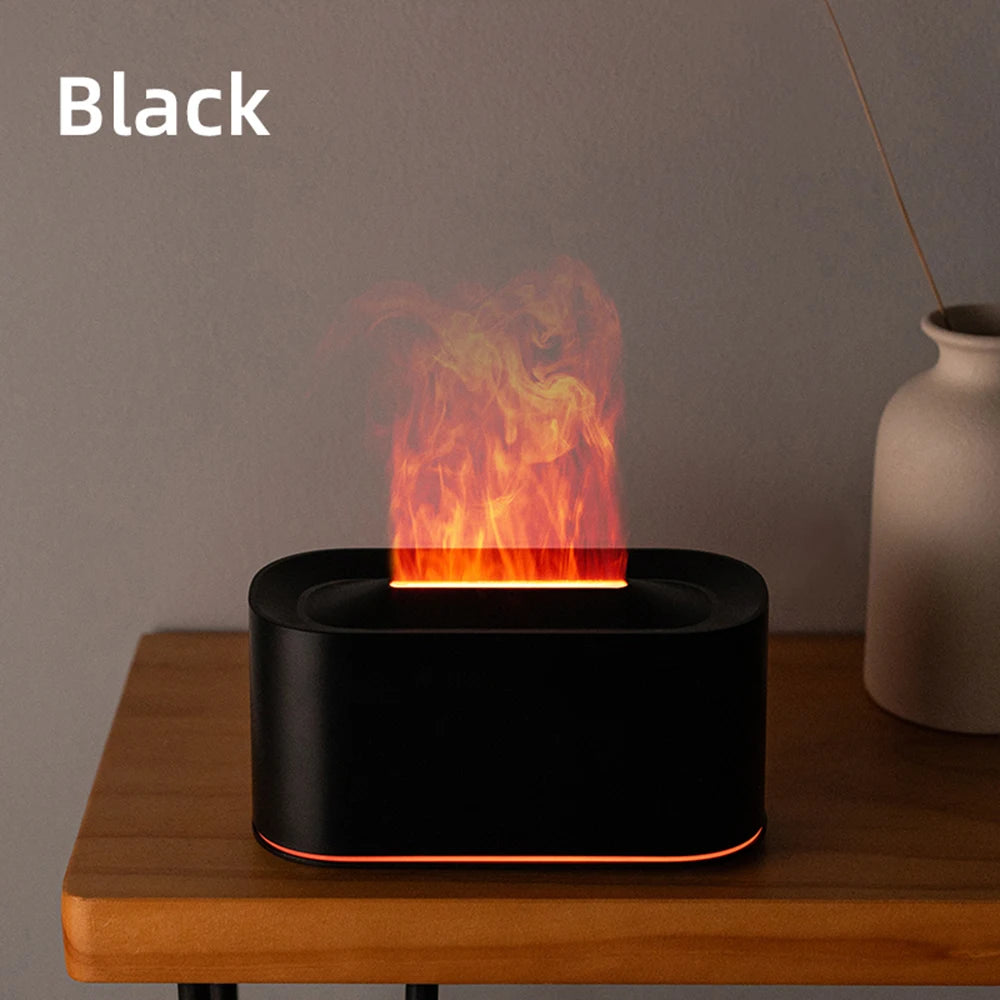 Flame Colorful LED Aroma Essential Oil Diffuse