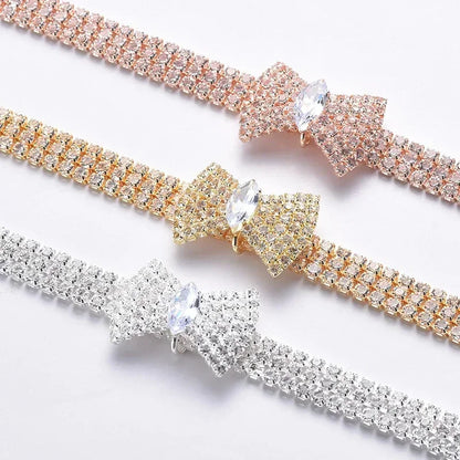 Luxury Adjustable Diamond Pet Collar Necklace