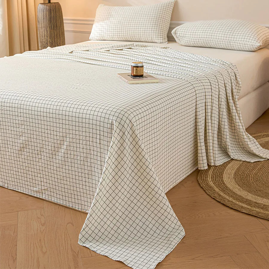 High Density Washed Cotton Sheet Set