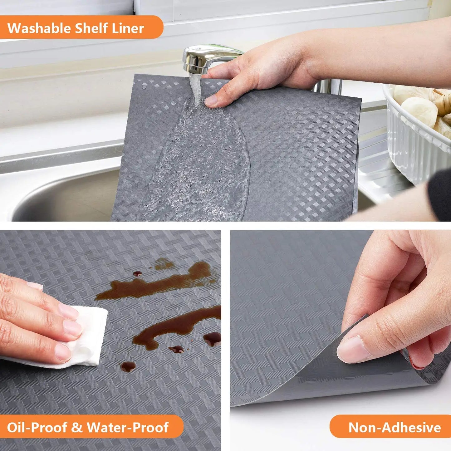 Non-Slip Waterproof Drawer Shelf Liner Kitchen