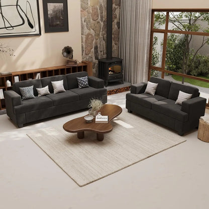 Cozy Cloud Deep Seat Chenille Sofa & Loveseat Set