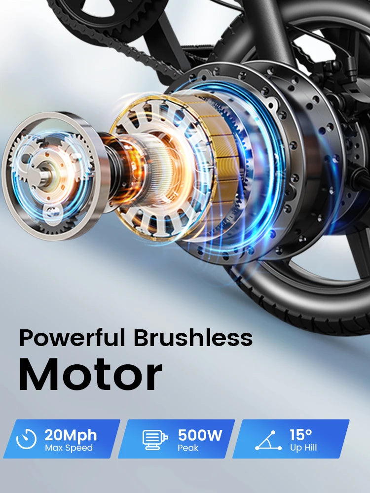 DYU D3F Mini 14" Electric City Bike