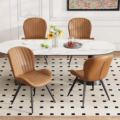 Set of 4 Modern Upholstered Dining Chairs