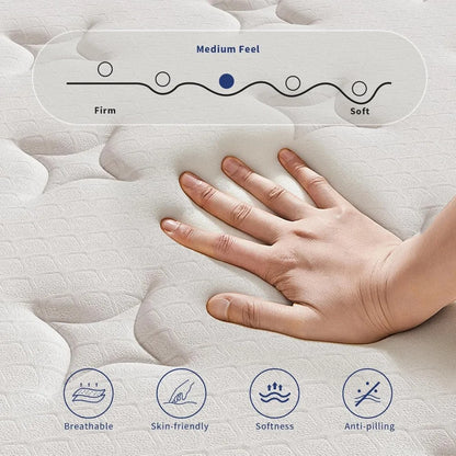 12 Inch Pocket Coil Mattress in a Box