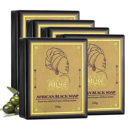 AILKE African Natural Black Soap Bar