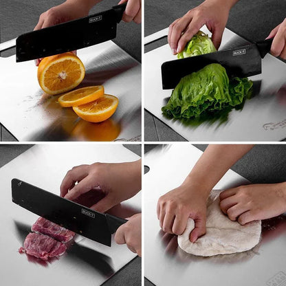 Titanium Stainless Steel Double Sided Cutting Board