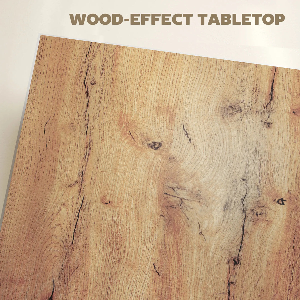 Modern Light Brown Square Wood Coffee Table