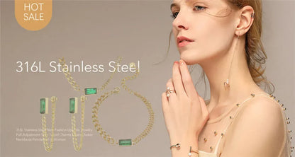 6-Pair Stainless Steel Hoop Earrings Set