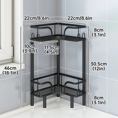 Freestanding Multi-Tier Bathroom Corner Storage Shelf