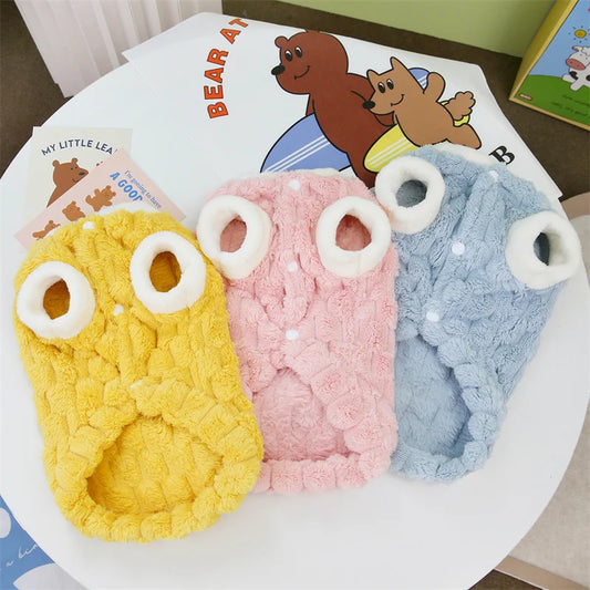 Plush Cat Puppy Winter Jacket Warm Pet Coat