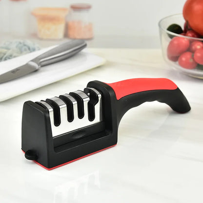 4 Segment Household Handheld Knife Sharpener