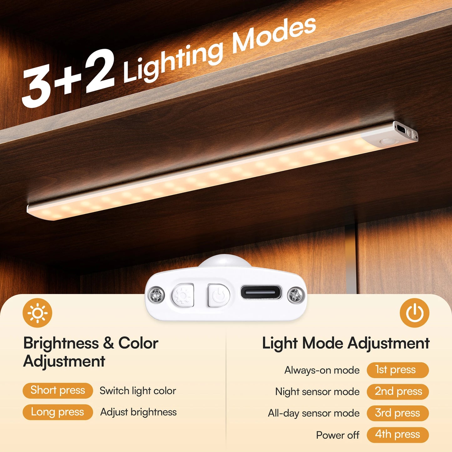 71" Arched Wood Storage Cabinet with Dimmable LED Lights