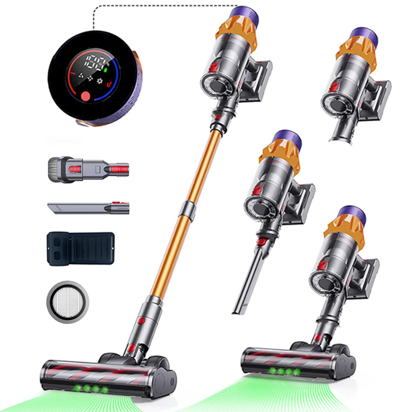 V18 Cordless Vacuum Cleaner 550W Powerful Suction