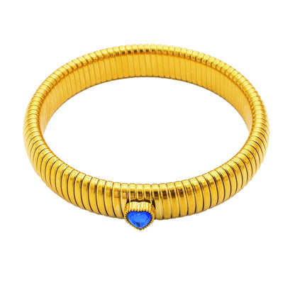 Waterproof Stainless Steel Gold Plated Bracelet