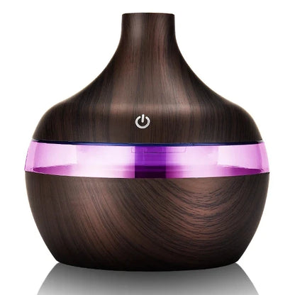 Ultrasonic Wood Grain Aroma Air Diffuser