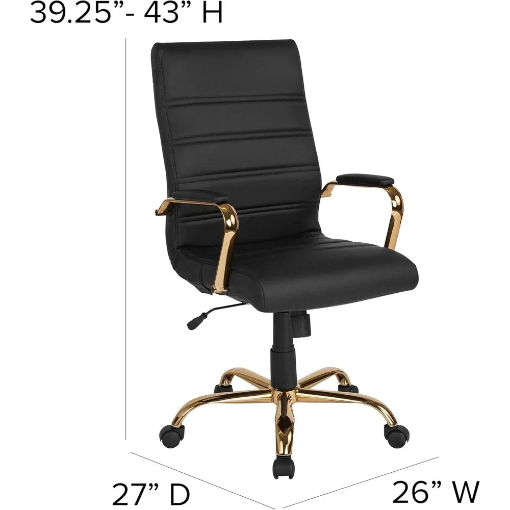 High Back Black Leather Executive Office Chair