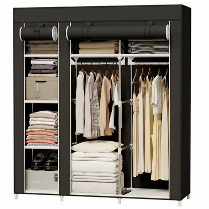 Large Capacity Portable Non-Woven Wardrobe Closet Organizer