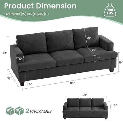 Cozy Cloud Deep Seat Chenille Sofa & Loveseat Set