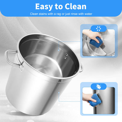 35L Stainless Steel Large Capacity Soup Pot
