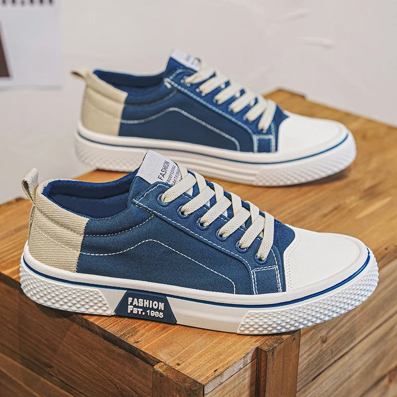 Men's Breathable Canvas Skateboarding Shoes