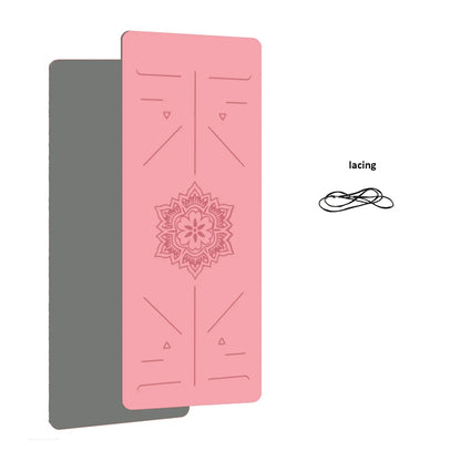 Non-Slip Yoga Mat with Alignment Guide