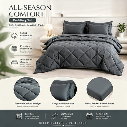 Complete Comforter and Sheet Bedding Set