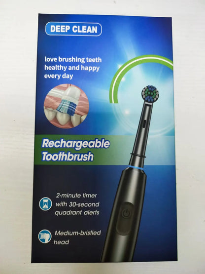 Electric Toothbrush Waterproof Smart Timer Rechargeable