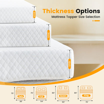 Cooling Gel Memory Foam Mattress Topper