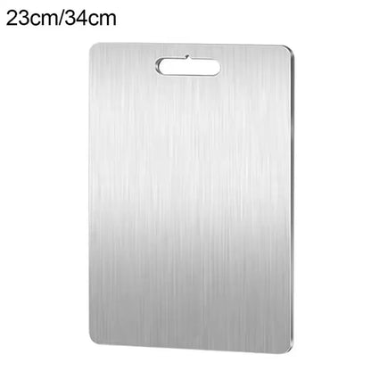 Titanium Stainless Steel Double Sided Cutting Board