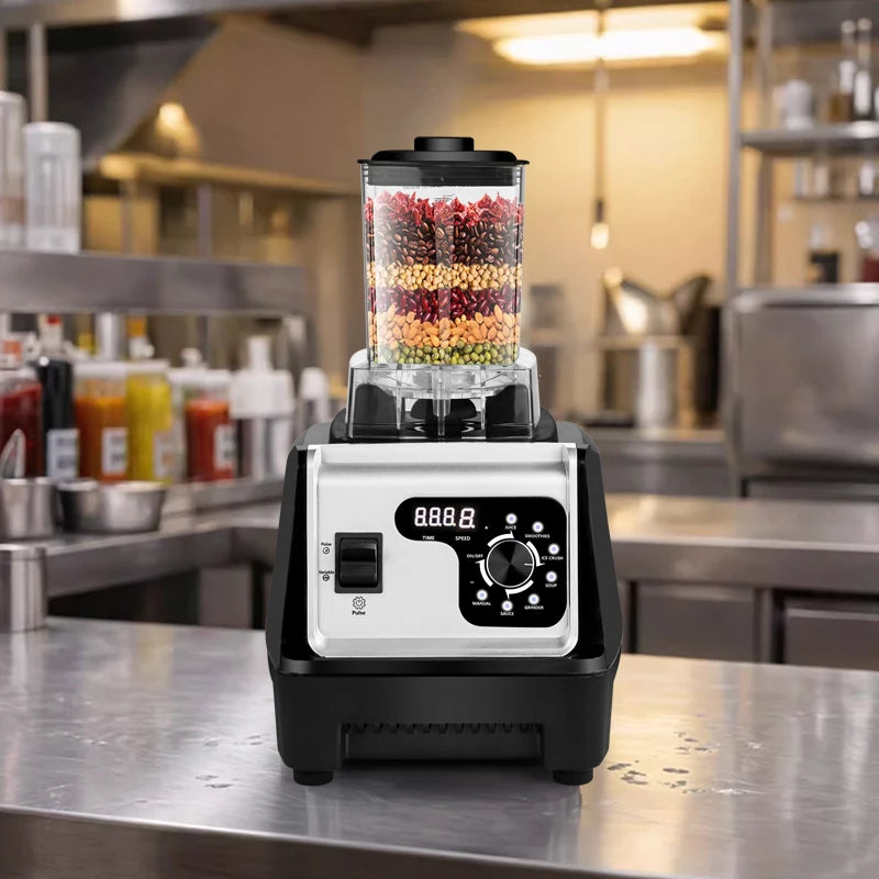 Powerful Dual-Container Countertop Blender & Food Processor