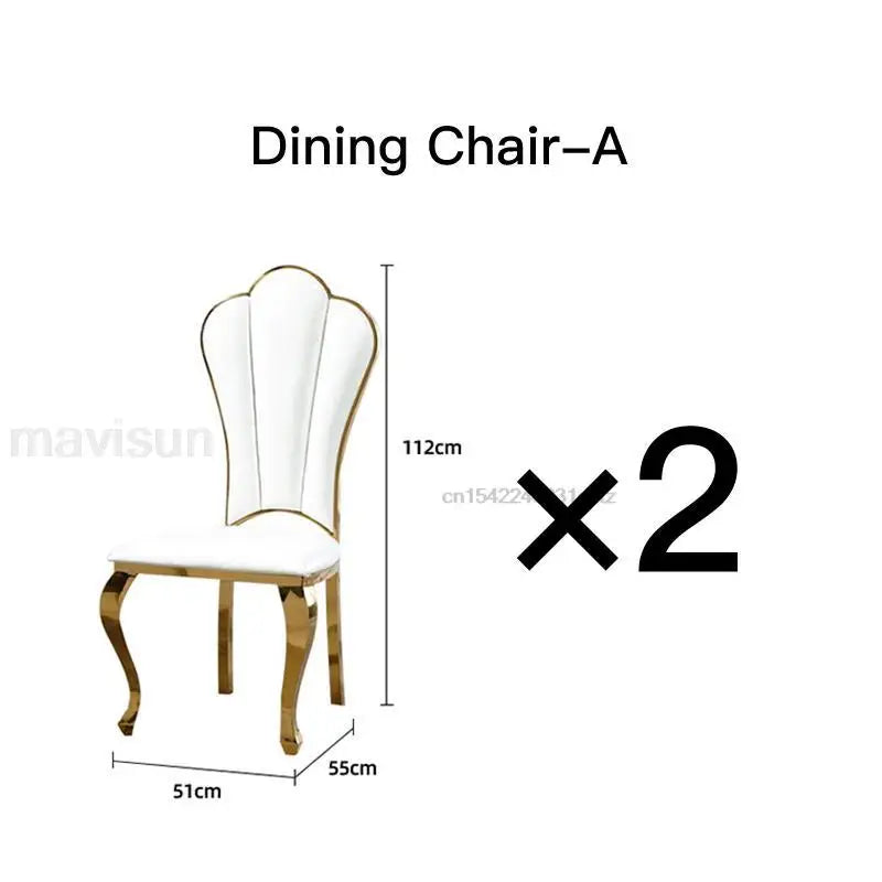 Modern Glass Top Breakfast Dining Table Set
