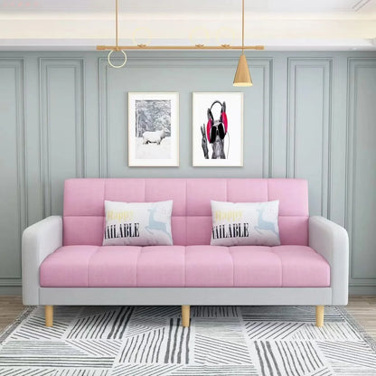 Modern Compact Folding Fabric Sofa Bed
