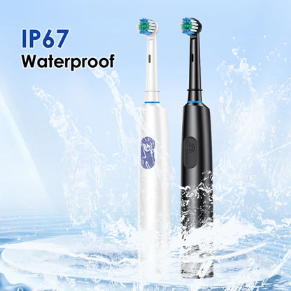Electric Toothbrush Waterproof Smart Timer Rechargeable