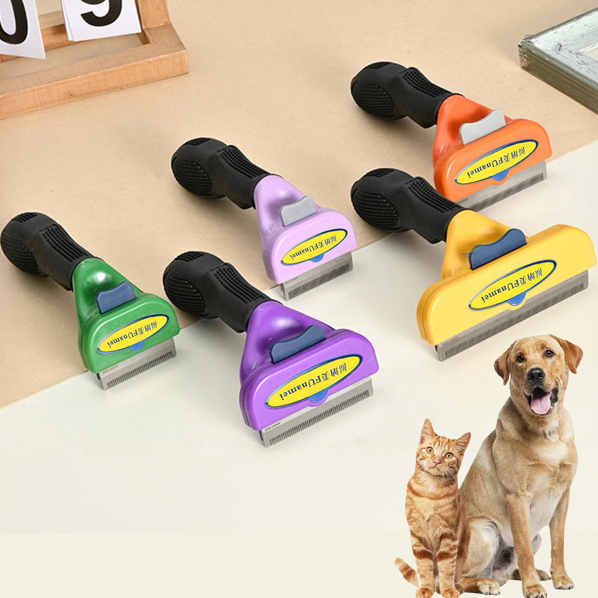 Multi-Function Pet Grooming and Knot Removal Brush