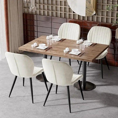 Set of 4 Modern Upholstered Dining Chairs