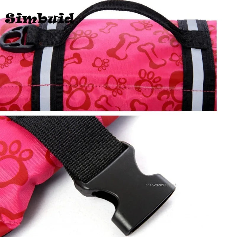 Reflective Adjustable High-Buoyancy Dog Life Jacket