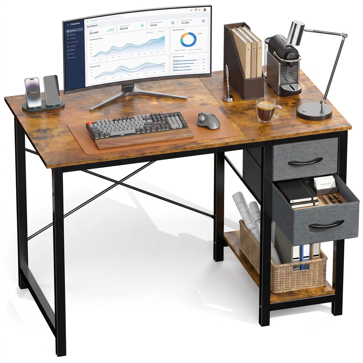 MCQ 40 Inch Small Space Computer Desk