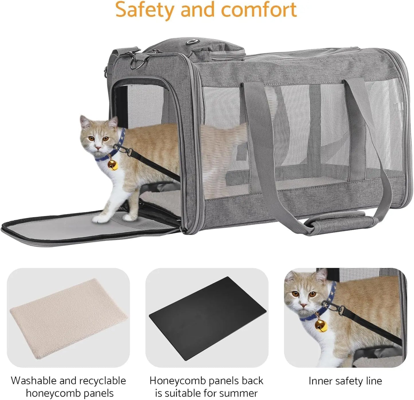 Airline-Approved Soft Pet Carrier for Travel