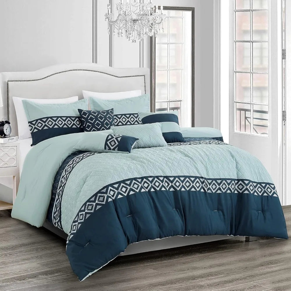 Luxury 7-Piece Full/Queen Comforter Set