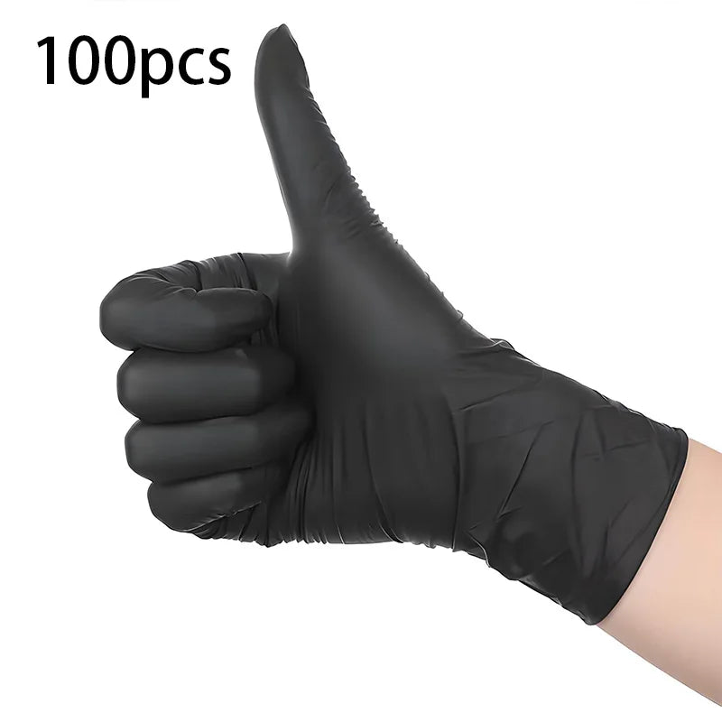 100-Pack Disposable Nitrile Gloves Food Safe