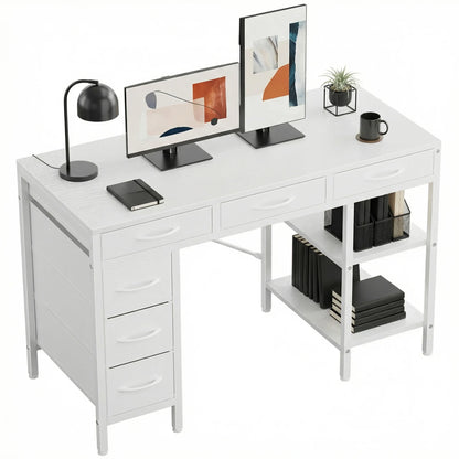 Reversible 47 Inch Office Desk Storage Shelves