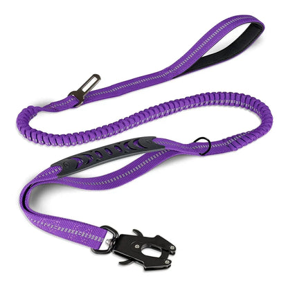 Reflective Bungee Dog Leash Heavy Duty Tactical