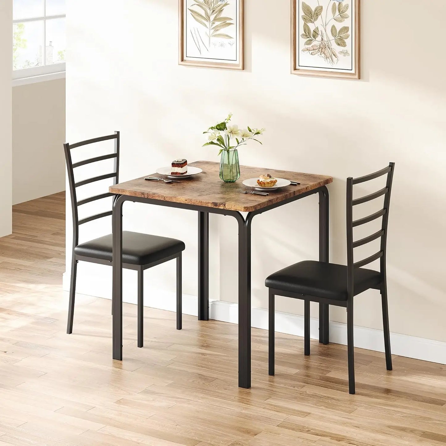 Space Saving 3-Piece Dining Table Set